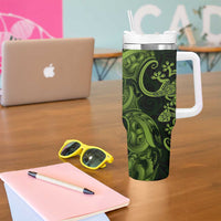 New Zealand Gecko Maori Art Tattoo Tumbler With Handle LT03 - Polynesian Pride