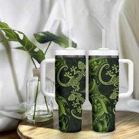 New Zealand Gecko Maori Art Tattoo Tumbler With Handle LT03 - Polynesian Pride
