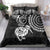 New Zealand Bedding Set Stylized Kiwi Bird Tattoo Mix Koru Circle and Maori Ethnic Vibe LT03 - Polynesian Pride