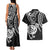 New Zealand Couples Matching Tank Maxi Dress and Hawaiian Shirt Stylized Kiwi Bird Tattoo Mix Koru Circle and Maori Ethnic Vibe LT03 - Polynesian Pride