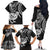 New Zealand Family Matching Off Shoulder Long Sleeve Dress and Hawaiian Shirt Stylized Kiwi Bird Tattoo Mix Koru Circle and Maori Ethnic Vibe LT03 - Polynesian Pride