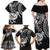 New Zealand Family Matching Off Shoulder Maxi Dress and Hawaiian Shirt Stylized Kiwi Bird Tattoo Mix Koru Circle and Maori Ethnic Vibe LT03 - Polynesian Pride