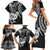 New Zealand Family Matching Short Sleeve Bodycon Dress and Hawaiian Shirt Stylized Kiwi Bird Tattoo Mix Koru Circle and Maori Ethnic Vibe LT03 - Polynesian Pride