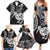 New Zealand Family Matching Summer Maxi Dress and Hawaiian Shirt Stylized Kiwi Bird Tattoo Mix Koru Circle and Maori Ethnic Vibe LT03 - Polynesian Pride