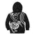 New Zealand Kid Hoodie Stylized Kiwi Bird Tattoo Mix Koru Circle and Maori Ethnic Vibe LT03 - Polynesian Pride