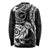 New Zealand Long Sleeve Shirt Stylized Kiwi Bird Tattoo Mix Koru Circle and Maori Ethnic Vibe LT03 - Polynesian Pride