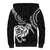 New Zealand Sherpa Hoodie Stylized Kiwi Bird Tattoo Mix Koru Circle and Maori Ethnic Vibe LT03 - Polynesian Pride