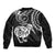 New Zealand Sleeve Zip Bomber Jacket Stylized Kiwi Bird Tattoo Mix Koru Circle and Maori Ethnic Vibe LT03 - Polynesian Pride