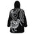 Personalised New Zealand Wearable Blanket Hoodie Stylized Kiwi Bird Tattoo Mix Koru Circle and Maori Ethnic Vibe LT03 - Polynesian Pride