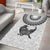 Custom New Zealand Area Rug Tui Bird and Koru Circle Mix Silver Fern Pattern LT03 - Polynesian Pride