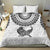 Custom New Zealand Bedding Set Tui Bird and Koru Circle Mix Silver Fern Pattern LT03 - Polynesian Pride