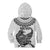 Custom New Zealand Kid Hoodie Tui Bird and Koru Circle Mix Silver Fern Pattern LT03 - Polynesian Pride