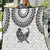 Custom New Zealand Quilt Tui Bird and Koru Circle Mix Silver Fern Pattern LT03 White - Polynesian Pride