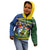 Funny Crocodile and Shark Solomon Islands Christmas Kid Hoodie with National Seal Melanesian Pattern