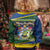 Solomon Islands Christmas Kid Ugly Christmas Sweater Funny Xmas Crocodile and Shark with National Seal Melanesian Pattern