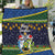 Funny Crocodile and Shark Solomon Islands Christmas Quilt with National Seal Melanesian Pattern