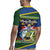 Funny Crocodile and Shark Solomon Islands Christmas Rugby Jersey with National Seal Melanesian Pattern