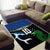 Custom Solomon Islands Rugby Area Rug Arty Shark and Crocodile Solomon Islands National Emblems