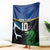 Custom Solomon Islands Rugby Blanket Arty Shark and Crocodile Solomon Islands National Emblems