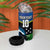 Custom Solomon Islands Rugby 4 in 1 Can Cooler Tumbler Arty Shark and Crocodile Solomon Islands National Emblems