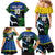 Custom Solomon Islands Rugby Family Matching Mermaid Dress and Hawaiian Shirt Arty Shark and Crocodile Solomon Islands National Emblems