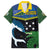 Custom Solomon Islands Rugby Hawaiian Shirt Arty Shark and Crocodile Solomon Islands National Emblems