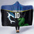 Custom Solomon Islands Rugby Hooded Blanket Arty Shark and Crocodile Solomon Islands National Emblems