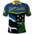 Custom Solomon Islands Rugby Polo Shirt Arty Shark and Crocodile Solomon Islands National Emblems