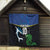 Custom Solomon Islands Rugby Quilt Arty Shark and Crocodile Solomon Islands National Emblems