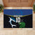 Custom Solomon Islands Rugby Rubber Doormat Arty Shark and Crocodile Solomon Islands National Emblems