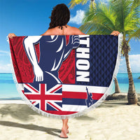 Honolulu Running 2024 Beach Blanket Marathon Competition Hula Runner and Kakau Art Tattoo LT03 - Polynesian Pride