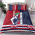 Honolulu Running 2024 Bedding Set Marathon Competition Hula Runner and Kakau Art Tattoo