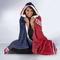 Honolulu Running 2024 Hooded Blanket Marathon Competition Hula Runner and Kakau Art Tattoo LT03 - Polynesian Pride