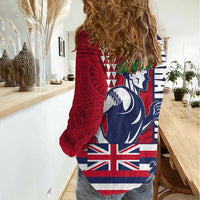 Honolulu Running 2024 Women Casual Shirt Marathon Competition Hula Runner and Kakau Art Tattoo