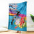 Honolulu Anniversary 52nd Running Blanket Marathon Competition Kakau Pattern Blue Color