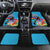 Honolulu Anniversary 52nd Running Car Mats Marathon Competition Kakau Pattern Blue Color