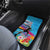 Honolulu Anniversary 52nd Running Car Mats Marathon Competition Kakau Pattern Blue Color