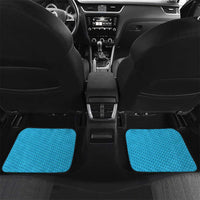 Honolulu Anniversary 52nd Running Car Mats Marathon Competition Kakau Pattern Blue Color LT03 Set 2pcs - Back Blue - Polynesian Pride