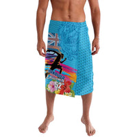 Honolulu Anniversary 52nd Running Lavalava Marathon Competition Kakau Pattern Blue Color LT03 Blue - Polynesian Pride