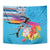 Honolulu Anniversary 52nd Running Tapestry Marathon Competition Kakau Pattern Blue Color