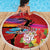 Honolulu Anniversary 52nd Running Beach Blanket Marathon Competition Kakau Pattern Red Color