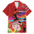 Honolulu Anniversary 52nd Running Hawaiian Shirt Marathon Competition Kakau Pattern Red Color