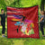 Honolulu Anniversary 52nd Running Quilt Marathon Competition Kakau Pattern Red Color