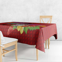 Honolulu Anniversary 52nd Running Tablecloth Marathon Competition Kakau Pattern Red Color LT03 - Polynesian Pride