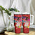 Honolulu Anniversary 52nd Running Tumbler With Handle Marathon Competition Kakau Pattern Red Color