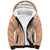Hawaii Tropical Flowers with Kakau Tribal Sherpa Hoodie Peach Fuzz Color LT03 Unisex Peach Fuzz - Polynesian Pride