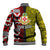 Tonga Kolisi Tonga Baseball Jacket Ngatu and Geometric Pattern LT03 - Polynesian Pride