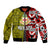 Tonga Kolisi Tonga Bomber Jacket Ngatu and Geometric Pattern LT03 Unisex Red - Polynesian Pride