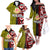 Tonga Kolisi Tonga Family Matching Off Shoulder Long Sleeve Dress and Hawaiian Shirt Ngatu and Geometric Pattern LT03 - Polynesian Pride