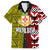 Tonga Kolisi Tonga Family Matching Off Shoulder Long Sleeve Dress and Hawaiian Shirt Ngatu and Geometric Pattern LT03 Dad's Shirt - Short Sleeve Red - Polynesian Pride